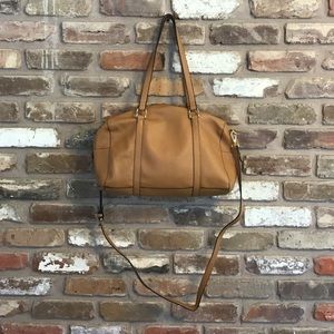 A NEW DAY Tan Barrel Handbag Satchel Bag